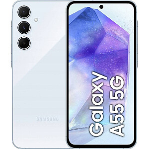 Viedtālrunis Samsung Galaxy A55 5G 8/128 GB zils — satriecošs Iceblue (SM-A556BLB)