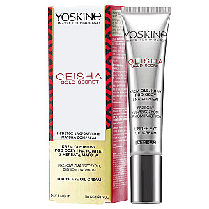 YOSKINE Geisha Gold Secret krēmeļļa acīm un plakstiņiem pret grumbām, tumšajiem lokiem un maisiņiem 15ml