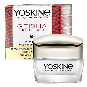 YOSKINE Geisha Gold Secret 65+ kremas su nori jūros dumbliais stangrina raukšles dienai ir nakčiai 50ml