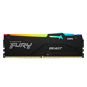 Pamięć DDR5 Fury Beast RGB 16GB(1*16GB)/6000 CL30 EXPO czarna