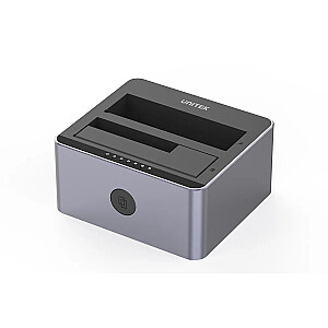 Atmiņas dokstacija — Unitek (Y-3026GY01-EU) 2 x SATA III 2,5 collu/3,5 collu USB 3.0 5 Gb/s