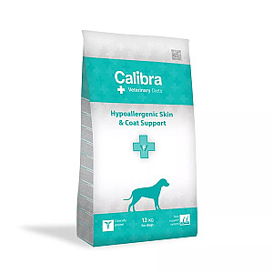 CALIBRA Veterinary Diets Dog Hipoalerģiska Skin & Coat Support - sausa suņu barība - 12 kg