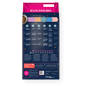 EUKANUBA Adult Small&Medium Salmon - сухой корм для собак - 12кг