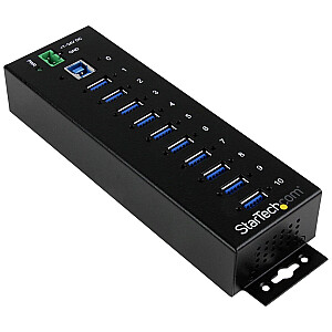 INDUSTRIĀLAIS centrmezgls AR 10 USB 3.0 POSTU/.