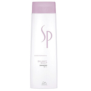 WELLA PROFESSIONALS SP Balance Scalp Shampoo maigi attīrošs šampūns matiem un jutīgai galvas ādai 250ml