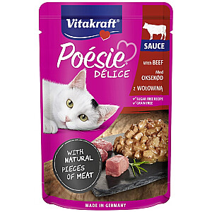 VITAKRAFT Poésie Delice Gaļas izvēle - mitrā kaķu barība - 6 + 1 x 85 g