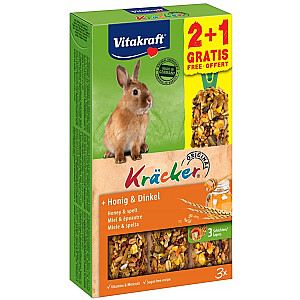 VITAKRAFT Cracker Medus ar speltas - cienasts trušiem - 2+1