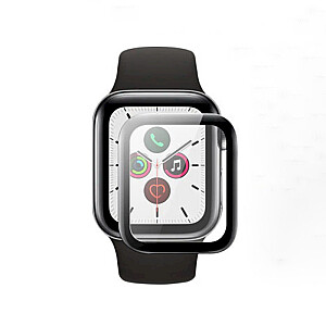 Fusion Nano 9H aizsargstikls pilnam ekrānam Apple Watch 6 40 mm melns