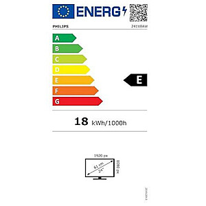PHILIPS 241V8AW LCD monitor 23.8“, 1920 x 1080, 5ms, 16:9, 250  cd/m², HDMI, VGA Philips