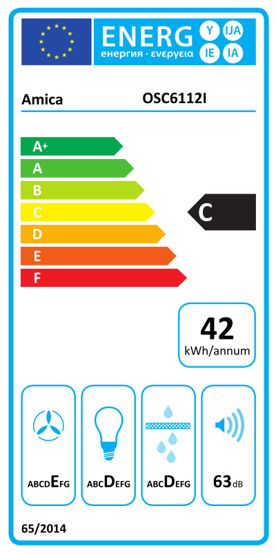 Вытяжка Amica OSC6112I (1160950) от покупок дешево онлайн