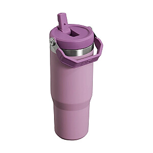 Termopudele ar salmiņu The IceFlow Flip Straw Tumbler 0,89L gaiši violeta