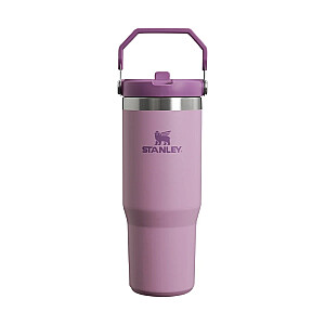 Termopudele ar salmiņu The IceFlow Flip Straw Tumbler 0,89L gaiši violeta