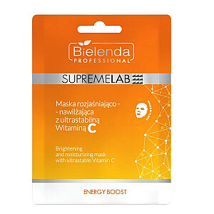 BIELENDA PROFESSIONAL SupremeLab Energy Boost šviesinanti ir drėkinanti kaukė su vitaminu C 1 vnt.