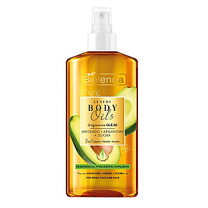 BIELENDA Luxury Body Oils 3in1 kopšanas eļļa Avokado + Argana eļļa + Jojobas eļļa 150ml