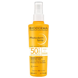 BIODERMA Photoderm lengvas apsauginis įdegio purškiklis SPF50+ 200ml