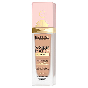 EVELINE Wonder Match Lumi Brightening Face Foundation SPF20 25 smilšu bēšs 30 ml