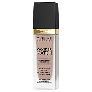 EVELINE Wonder Match luksusa adaptīvais sejas tonālais krēms 45 Medus 30 ml