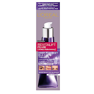 L&#39;OREAL Revitalift Filler paakių kremas visam veidui su hialurono rūgštimi 30ml