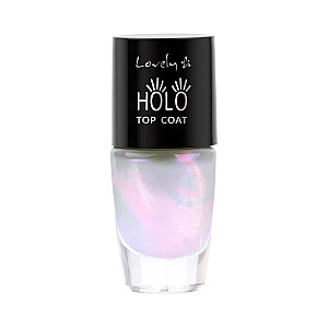 Hologrāfiskā nagu laka LOVELY Holo Top Coat 8 ml