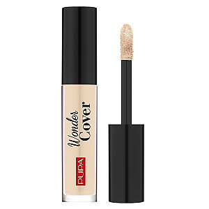 PUPA Wonder Cover Total Coverage Concealer veido maskavimo priemonė 002 Šviesiai smėlio spalvos 4,2 ml