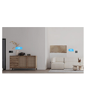 Sonoff vieds 2-kanālu Wi-Fi sienas slēdzis melns (M5-2C-80)