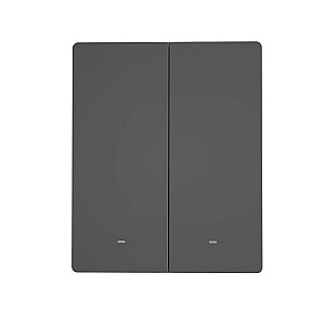 Sonoff vieds 2-kanālu Wi-Fi sienas slēdzis melns (M5-2C-80)