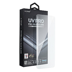 X-ONE UV PRO Full Cover защитное стекло для экрана Samsung S908 Galaxy S22 Ultra (работающий датчик отпечатков пальцев)