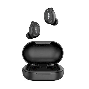 QCY T9 Airpods Bluetooth 5.0 Stereo Austiņas ar Mikrofonu (MMEF2ZM/A) melnas IPX4