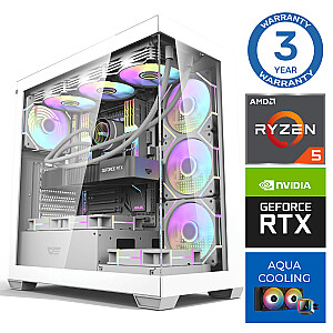 INTOP AQUA Ryzen 5 7600X 64GB DDR5 1TB SSD M.2 NVME+2TB RTX4070 SUPER 12GB no-OS