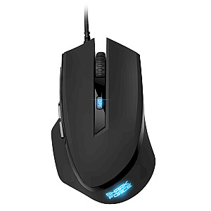 Sharkoon Force II spēļu pele datoram / LED / 4200 DPI / USB / melna