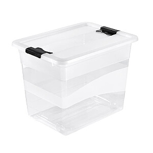 Коробка с крышкой Crystalbox Cornelia 39,5x29,5x30см 24л прозрачная