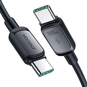 USB C - USB C kabelis 100 W 1,2 m Joyroom S-CC100A14 - melns