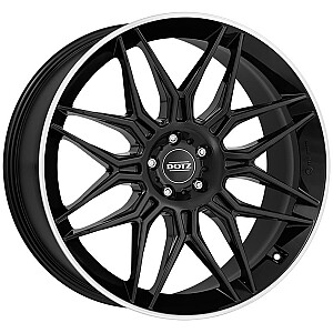 Dotz LongBeach dark Black/polished lip 9,5x21 5x112 ET45 CB66,6 R14 1045 kg OLO1N8BL45M Dotz