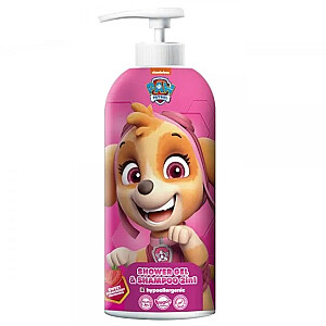 PAW PATROL prausiamasis gelis ir šampūnas 2in1 braškių 1000ml