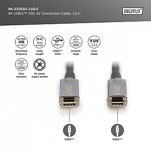 Assman electronic  DIGITUS USB Type-C-USB Type-C AOC 15m