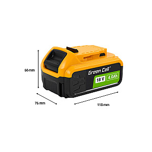 Аккумулятор для DeWalt XR 18V 4Ah, замена на XR DCB182 