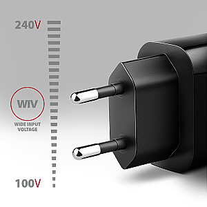 ACU-QC18 QC Сетевое зарядное устройство, 18 Вт, 1 порт USB-A, QC3.0/AFC/FCP/SMART Черный