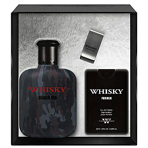 SET EVAFLOR Whisky Black Op EDT purškalas 100ml + EDT purškiklis 20ml EDT + CLIP