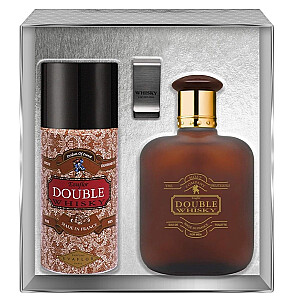 НАБОР EVAFLOR Whisky Double EDT спрей 100мл + DEO спрей 150мл + КЛИП