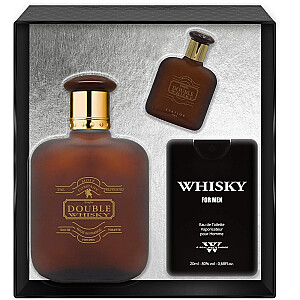 SET EVAFLOR Whisky Double EDT purškalas 100 ml + EDT purškalas 10 ml EDT + EDT purškalas 20 ml