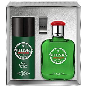 SET EVAFLOR Whisky Orgin EDT aerosols 100ml + CLIP + DEO aerosols 150ml