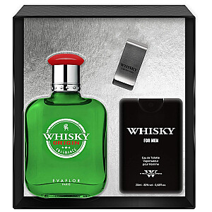 SET EVAFLOR Whisky Orgin EDT purškiklis 100 ml + EDT purškiklis 20 ml EDT + CLIP