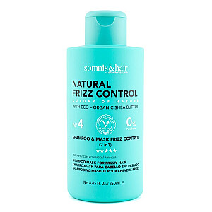 SOMNIS&amp;HAIR Šampūnas ir plaukų kaukė Natural Frizz Control 250ml