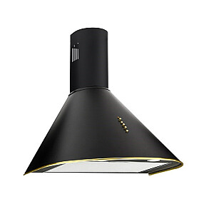 Kamīna nosūcējs Akpo WK-4 Dandys GOLD 60 cm 450 m3/h, Melns