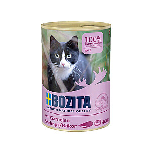 BOZITA Garneļu pastēte - mitrā barība kaķiem - 400g