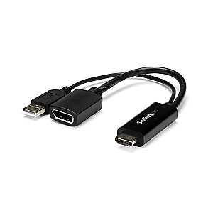 ADAPTERIS HDMI UZ DP 1.2 — PĀRVEIDOJUMS 4K/DISPLAYPORT 4K