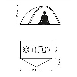 Велосипедная палатка Naturehike Ultralight 1 NH18A095-D-оранжевая