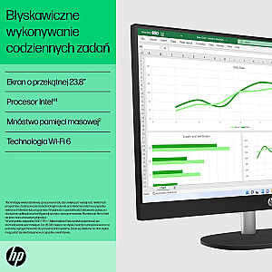 HP AIO 24-cr0011nw i5-1335U 23,8 collu FHD AG IPS 16 collu DDR4 3200 SSD512 Intel Iris