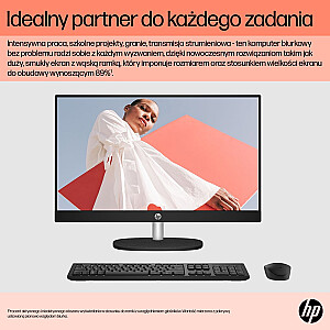 HP AIO 24-cr0005nw Ryzen 5 7520U 23,8 дюйма FHD AG IPS 8 ГБ_DDR5 SSD512 Radeon 610M Win11 2 года в корпусе, белый