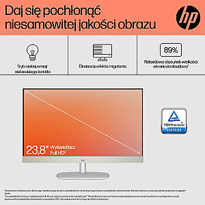 HP AIO 24-cr0005nw Ryzen 5 7520U 23,8 дюйма FHD AG IPS 8 ГБ_DDR5 SSD512 Radeon 610M Win11 2 года в корпусе, белый